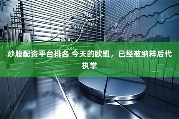 炒股配资平台排名 今天的欧盟，已经被纳粹后代执掌