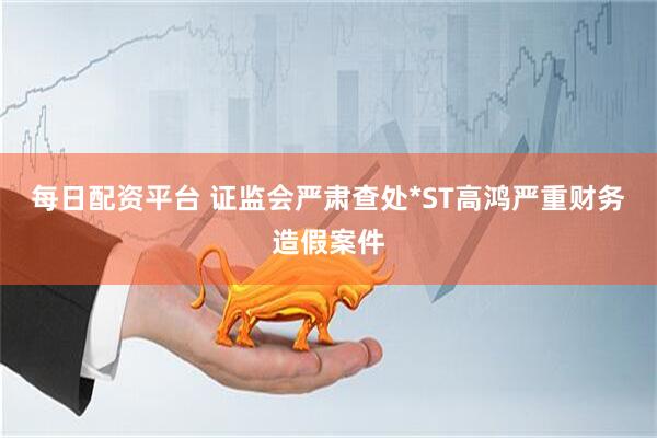 每日配资平台 证监会严肃查处*ST高鸿严重财务造假案件